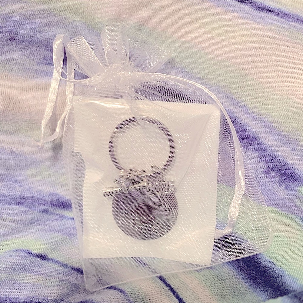Hand Crafted Class of 2025 or 2026 Silver Graduation Keychain NEW NWT - Picture 7 of 14